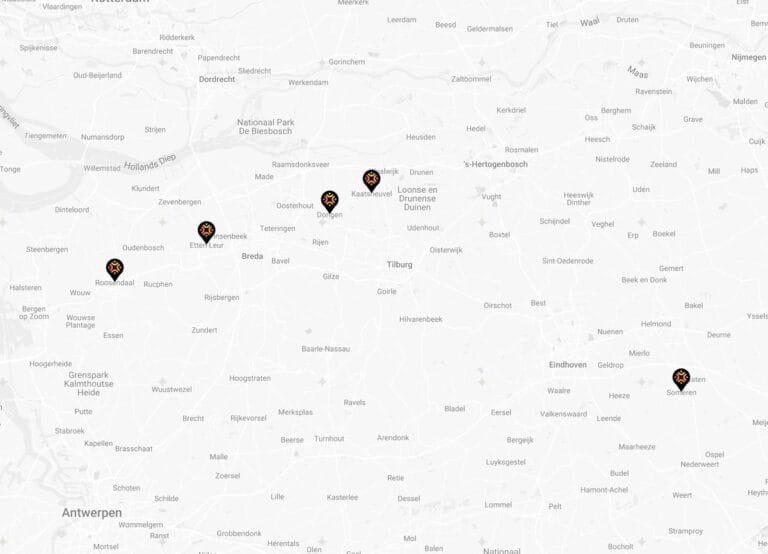 Locaties kaart